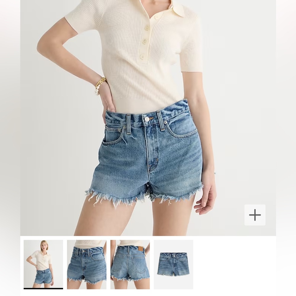 Relaxed denim short